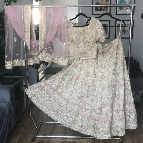 Brand New Ivory Bridal Lehenga - Picture 2 of 9